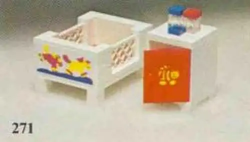 レゴ 271-1 Baby's Cot and Cabinet ホームメーカー