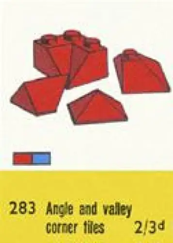 レゴ 283-1 Sloping Ridge and Valley Bricks, Red 補足品