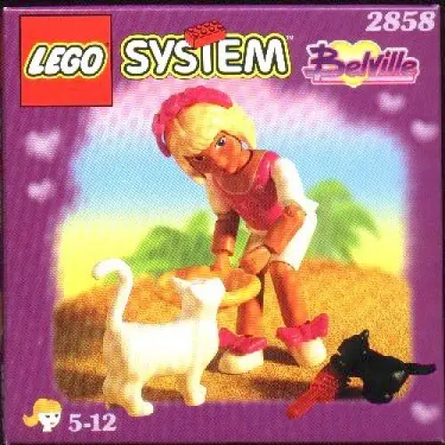 レゴ 2858-1 Girl with Two Cats ベルビル