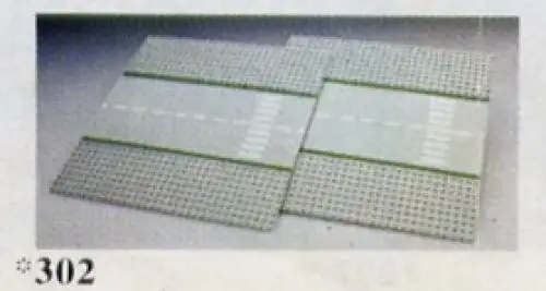 302 Straight Road Plates (with crosswalk) - クラシックタウン (1978年}