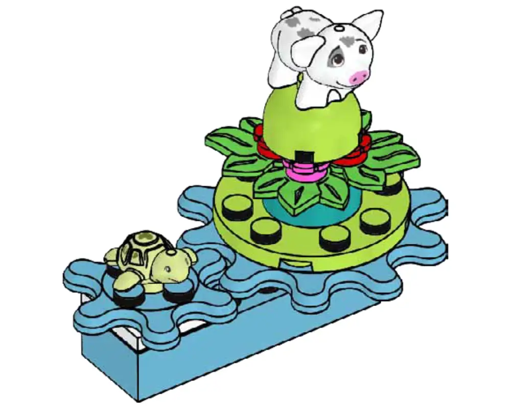 レゴ 302008-1 Pig Pua and Turtle ディズニープリンセス