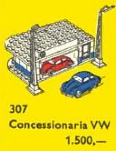レゴ 307-2 VW Auto Showroom タウンプラン