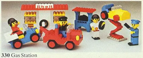 レゴ 330-2 Gas Station Building Set with People