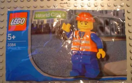 レゴ 3384-1 Train Worker Chupa Chups Promotional ワールドシティ