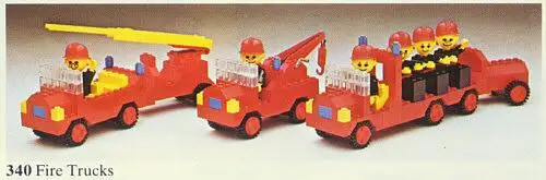 レゴ 340-2 Fire Trucks Building Set with People