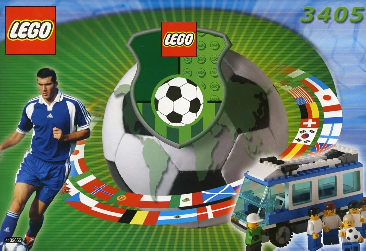 レゴ 3405-1 ナショナルチーム・バス（青） サッカー