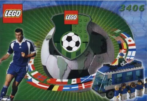 レゴ 3406-1 ナショナルチーム・バス サッカー