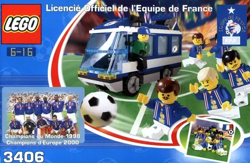 レゴ 3406-2 ナショナルチーム・バス サッカー