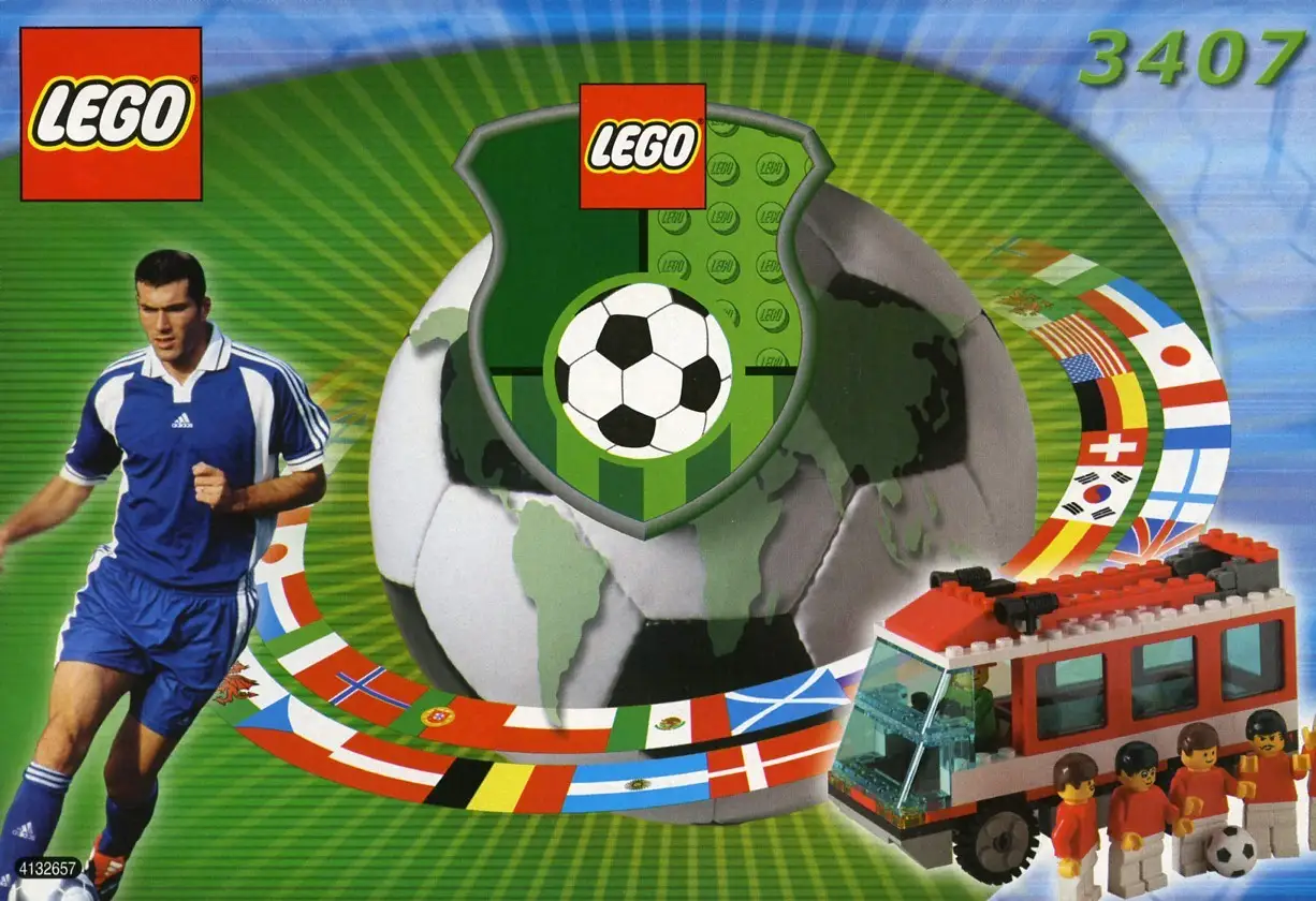 レゴ 3407-1 ナショナルチーム・バス サッカー