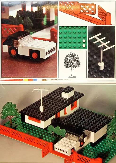 レゴ 345-1 House with Mini Wheel Car 建物