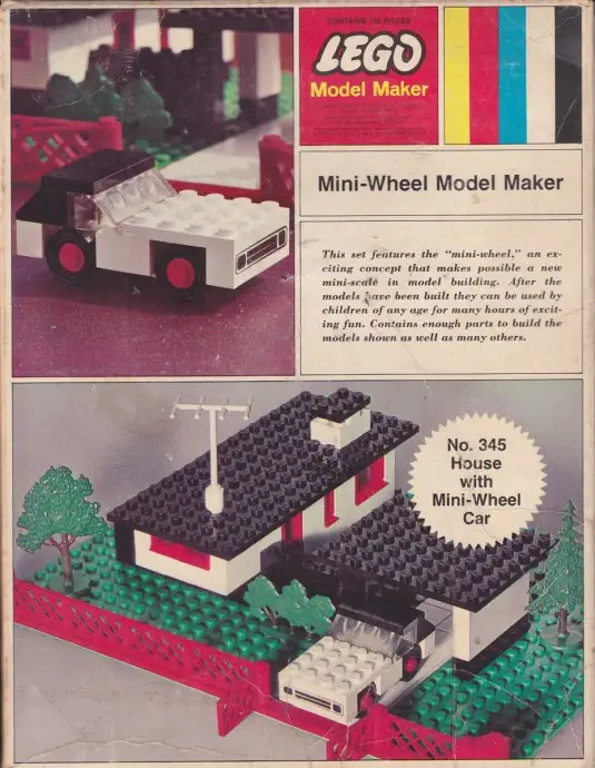 レゴ 345-3 House with Mini-Wheel Car 建物