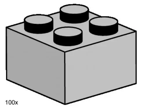 レゴ 3454-1 3 x 2 Light Gray Bricks Bulk Bricks