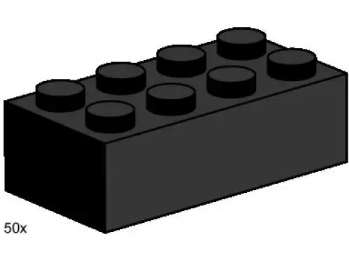 レゴ 3458-1 3 x 4 Black Bricks Bulk Bricks