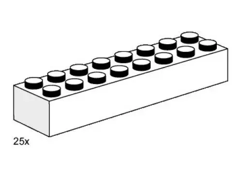 レゴ 3465-1 3 x 8 White Bricks Bulk Bricks