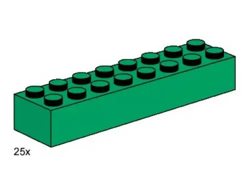 レゴ 3466-1 3 x 8 Dark Green Bricks Bulk Bricks