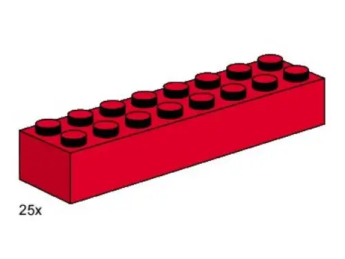 レゴ 3467-1 3 x 8 Red Bricks Bulk Bricks