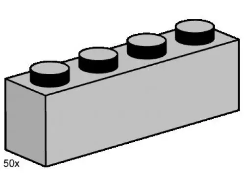 レゴ 3469-1 2 x 4 Light Gray Bricks Bulk Bricks