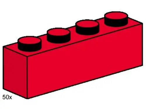 3472 2 x 4 Red Bricks - Bulk Bricks (2000年)