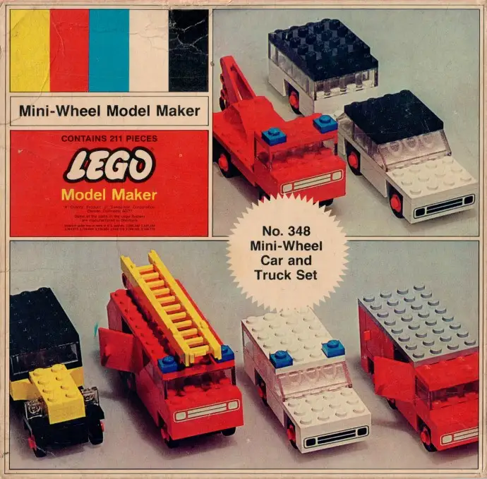 レゴ 348-2 Mini-Wheel Car and Truck Set 乗り物