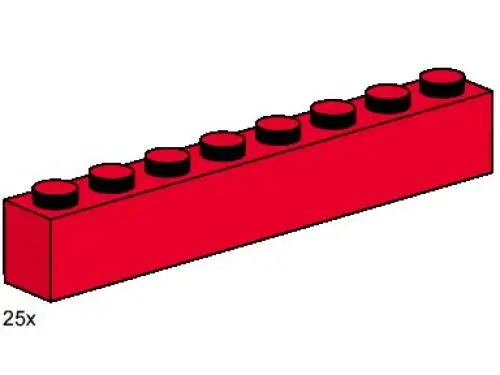 3482 2 x 8 Red Bricks - Bulk Bricks (2000年)