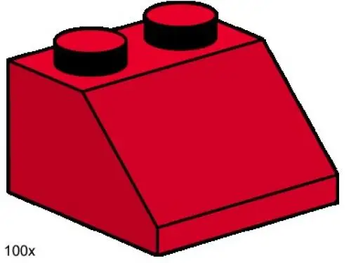 3496 3 x 2 Roof Tiles Steep Sloped Red - Bulk Bricks (2003年)