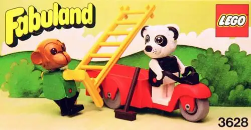 レゴ 3628-1 Perry Panda & Chester Chimp ファブュランド