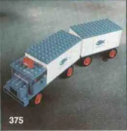 レゴ 375-3 Refrigerator Truck and Trailer 乗り物