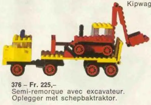 レゴ 376-1 シャベルドーザー運搬車 工事現場