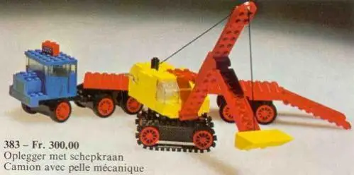 レゴ 383-1 ドレッジカー運搬車 工事現場
