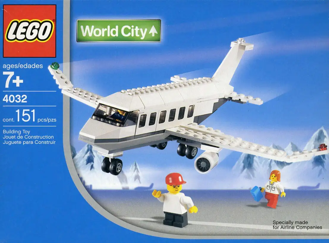 レゴ 4032-3 Passenger Plane - EL AL Version ワールドシティ
