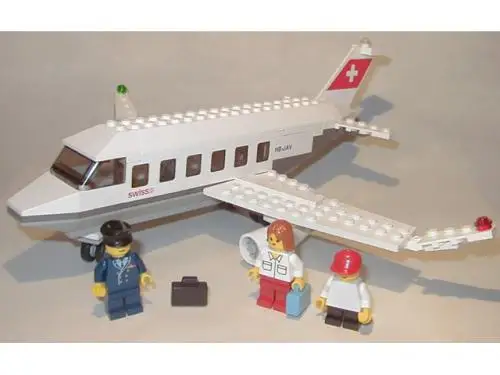 レゴ 4032-8 Passenger Plane - SWISS Version ワールドシティ