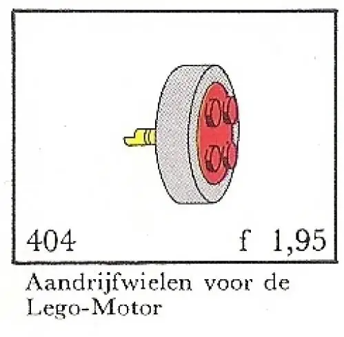 レゴ 404-4 Wheels for the Motor (System) 補足品