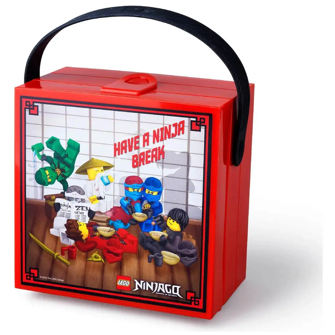 レゴ 40511733-1 Ninjago Lunch Box with Handle - Red キッチン・寝具