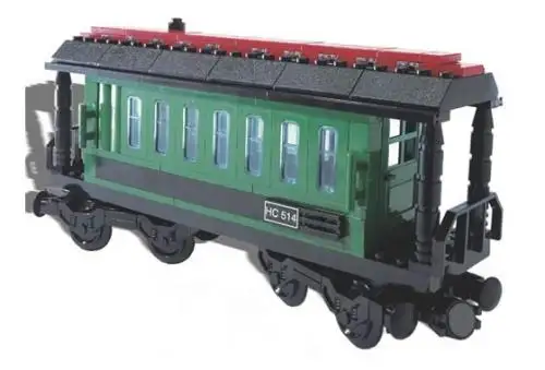 レゴ 4186872-1 Passenger Wagon Green (White Box) 9V