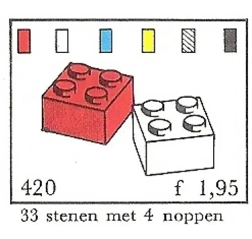 レゴ 420-4 3 x 2 Bricks (System) 補足品