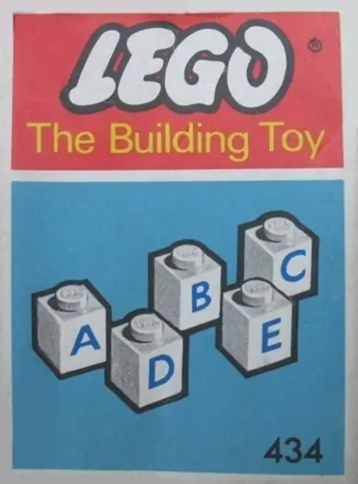 レゴ 434-1 50 lettered bricks (The Building Toy) 補足品