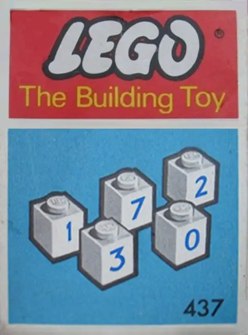 レゴ 437-1 50 numbered bricks (The Building Toy) 補足品