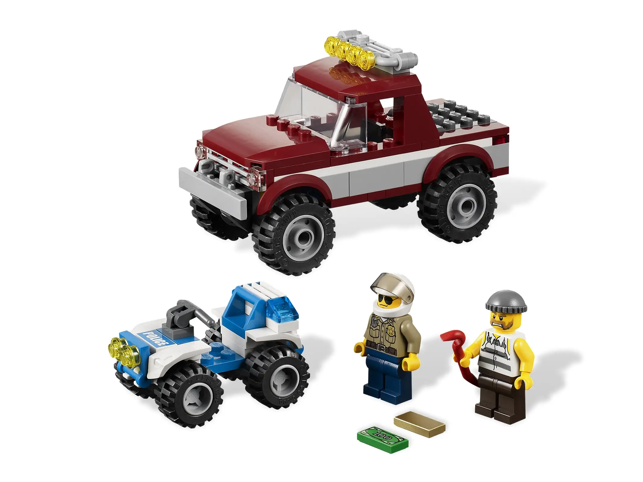 レゴ 4437-1 オフロード4WDとポリスATV ポリス