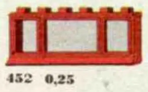 452 1 x 6 x 2 Window, Red or White - 補足品 (1966年}