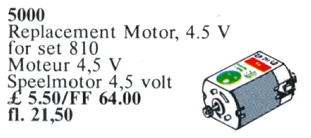 レゴ 5000-1 Replacement 4.5V Motor サービスパック