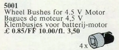 レゴ 5001-1 Wheel Bushes for 4.5V Basic Motor サービスパック