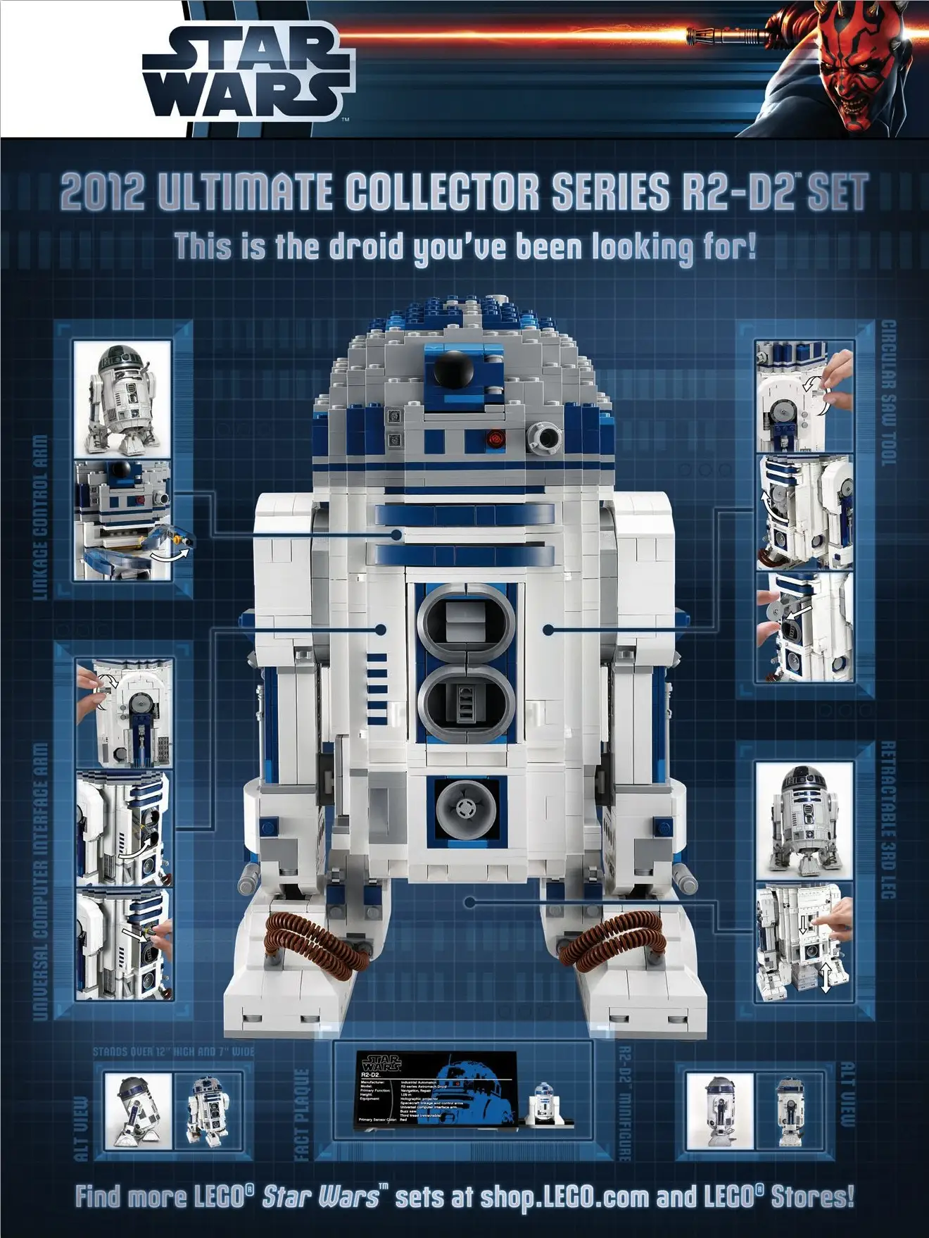 レゴ 5001162-1 R2-D2 Poster ポスター