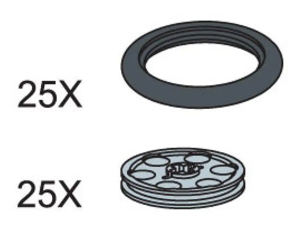 レゴ 5003152-1 O Rings and Pulley Wheels テクニック