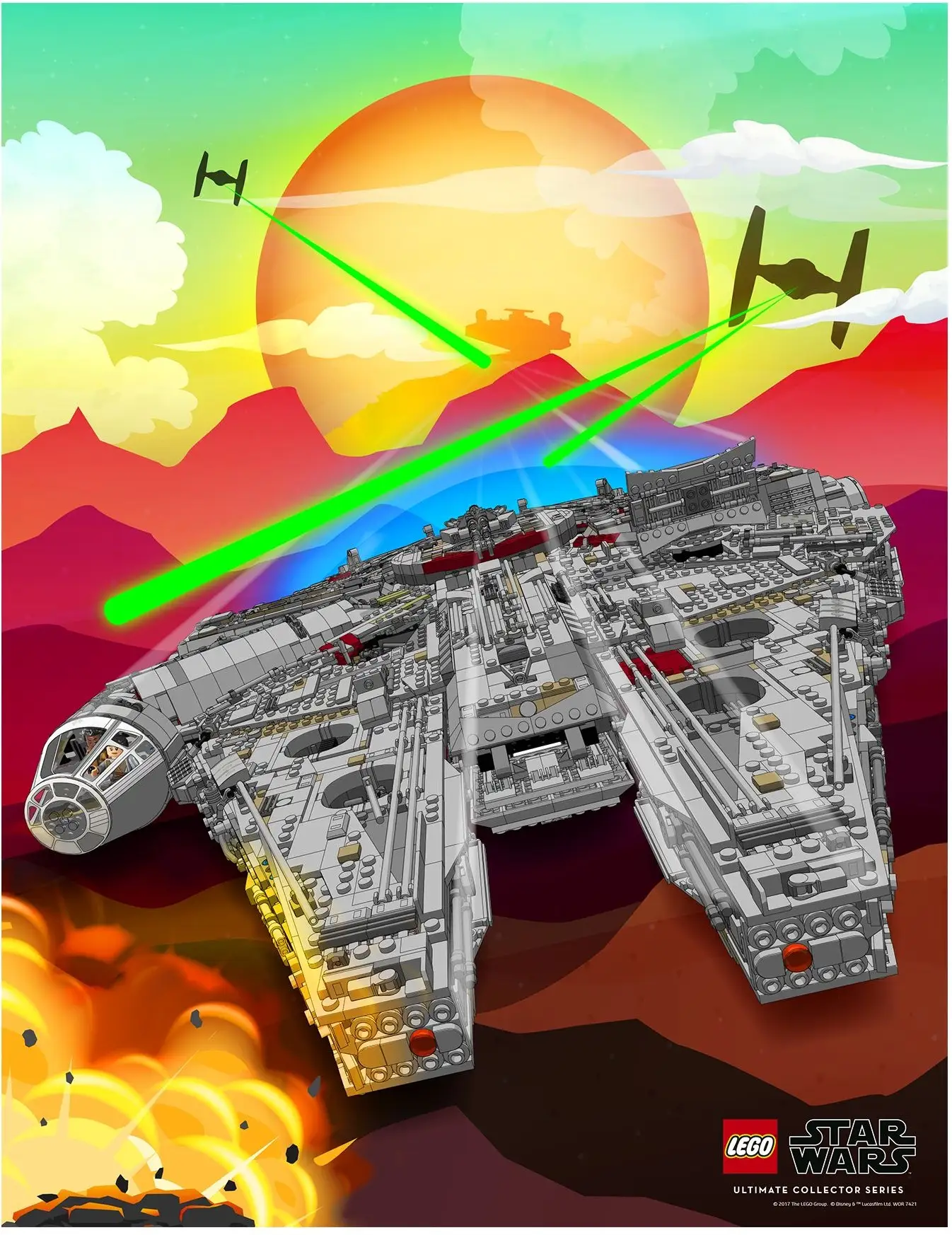 レゴ 5005443-1 Millennium Falcon Poster ポスター