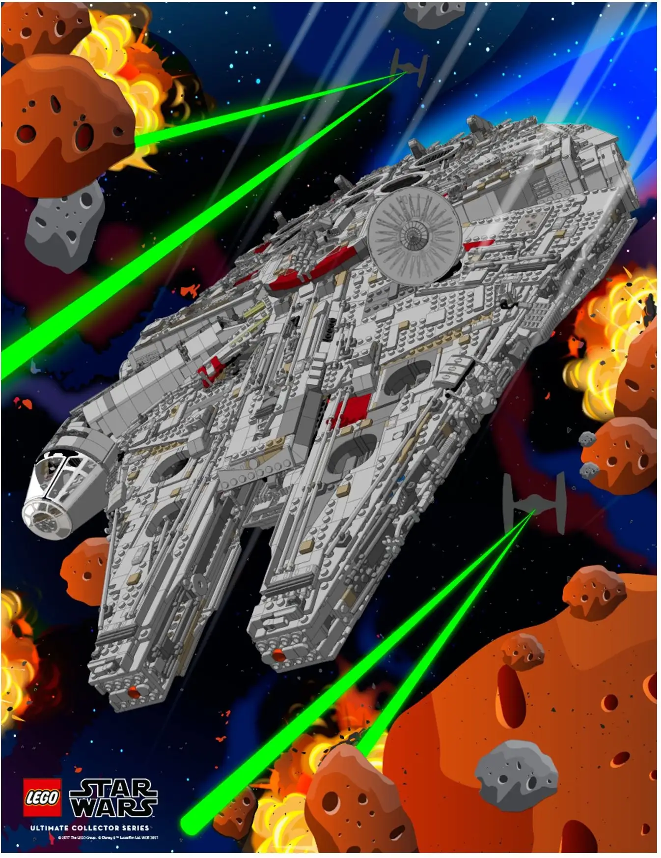 レゴ 5005444-1 Millennium Falcon Poster ポスター