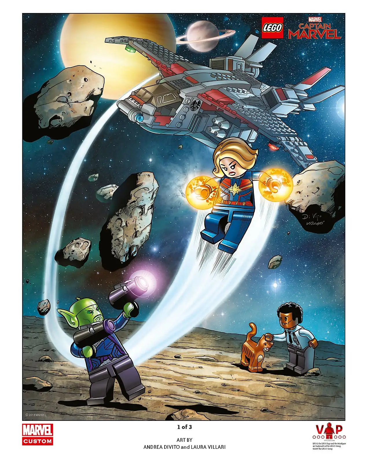 レゴ 5005877-1 Captain Marvel Art Print ポスター