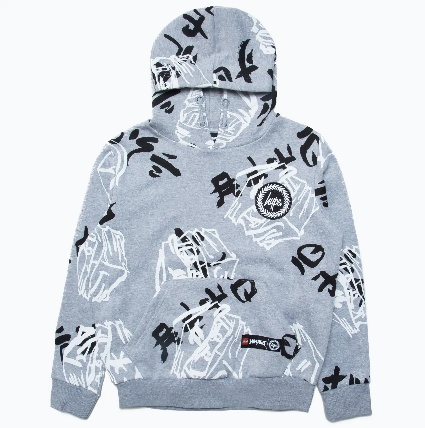 レゴ 5006227-1 HYPE X LEGO NINJAGO Grey Just Hype Faces Pullover Hoodie グッズ