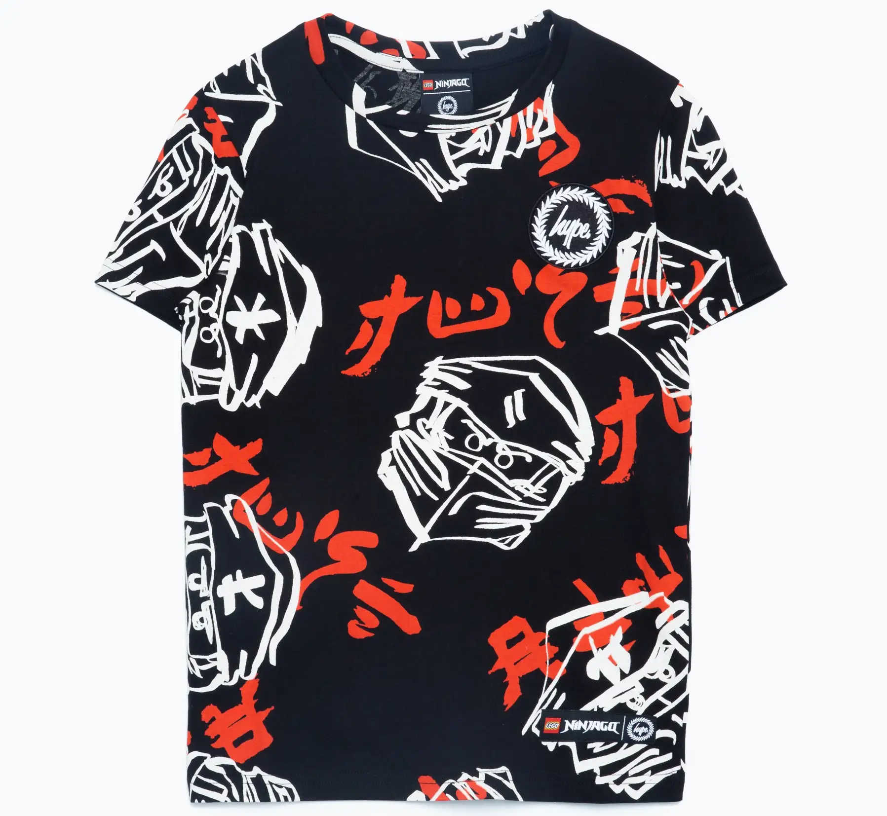 レゴ 5006236-1 HYPE X LEGO NINJAGO Black Just Hype Faces T-Shirt グッズ
