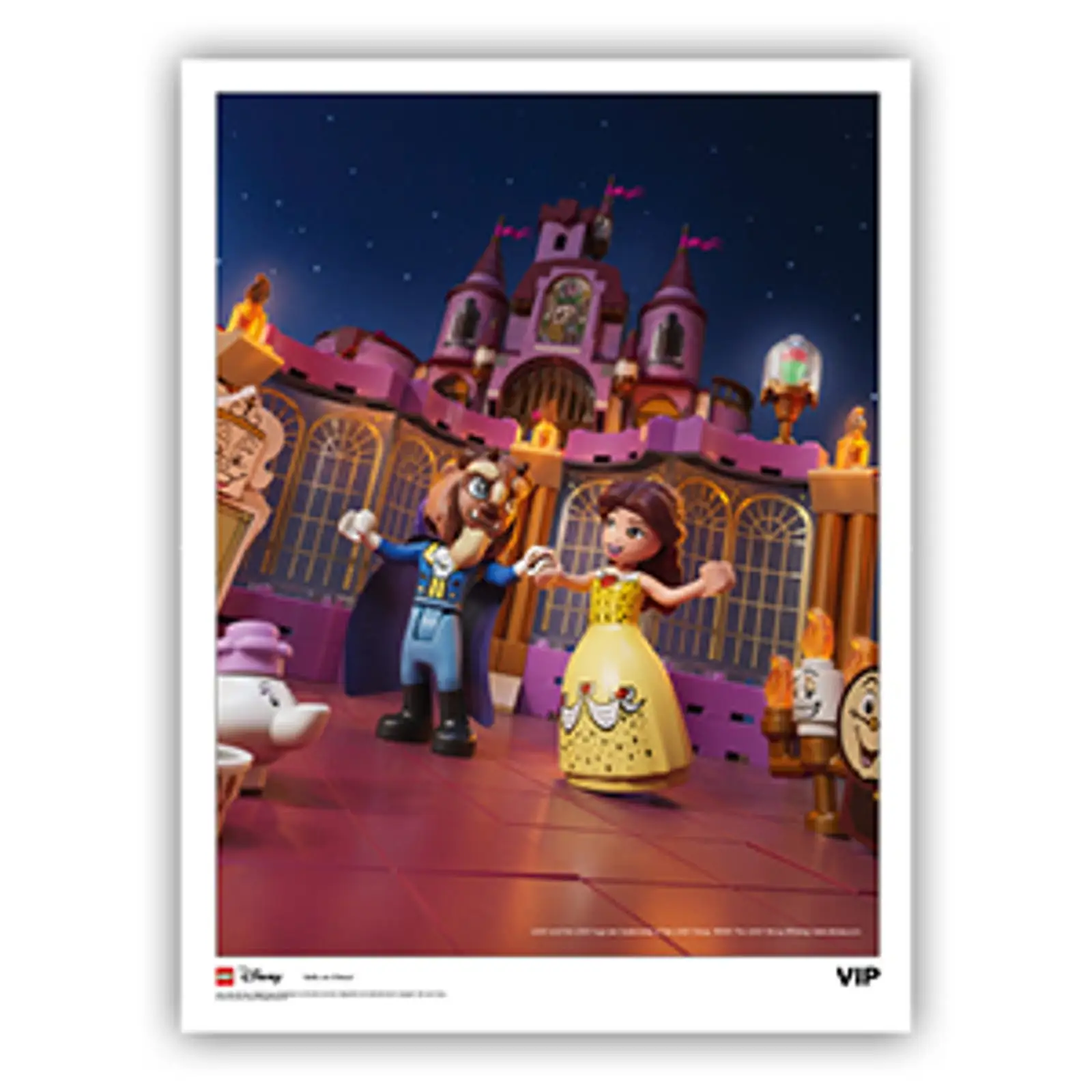 レゴ 5007117-1 Belle & Beast Art Print ポスター
