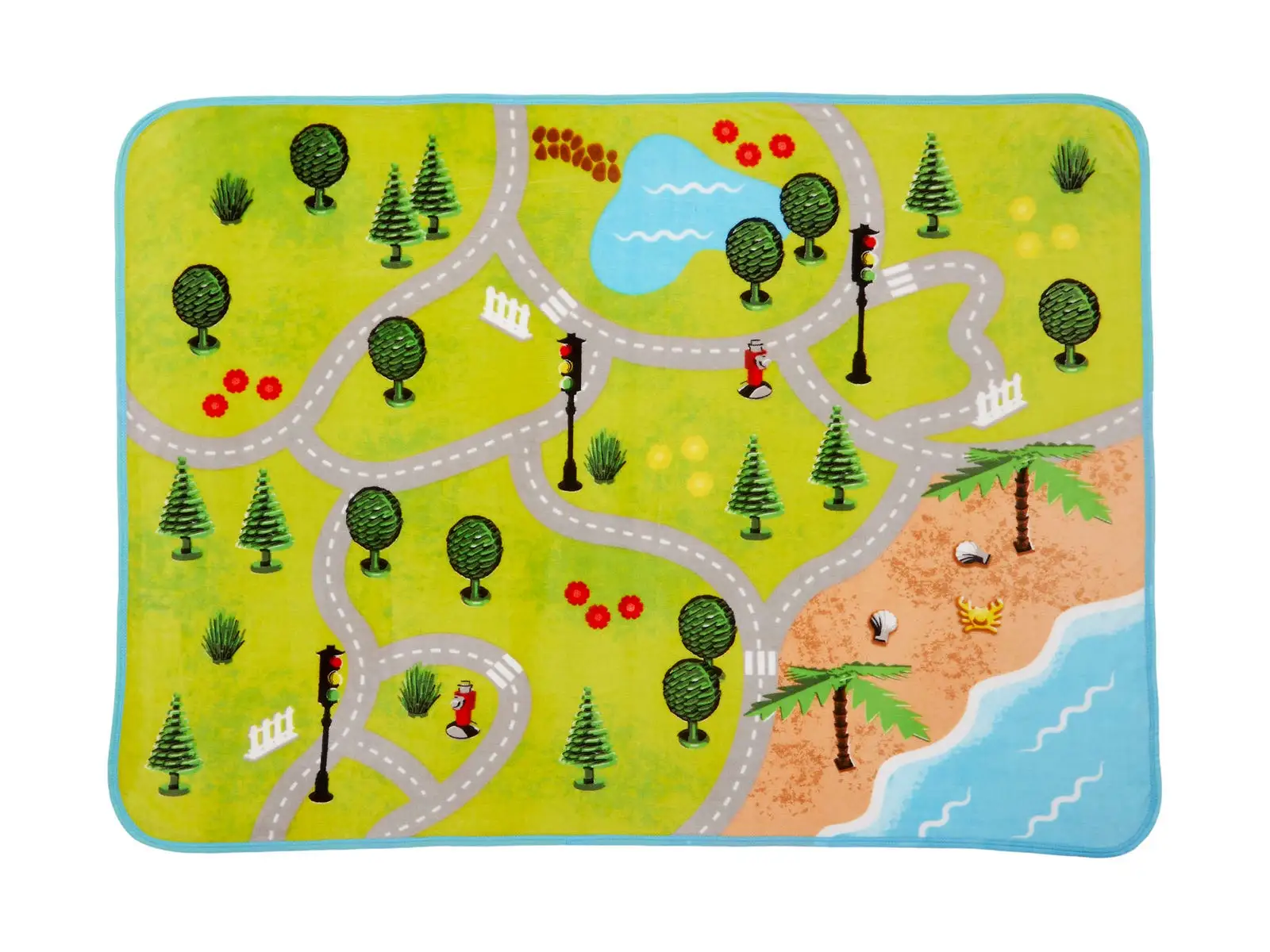 レゴ 5007182-1 City Town Map Plush Throw キッチン・寝具